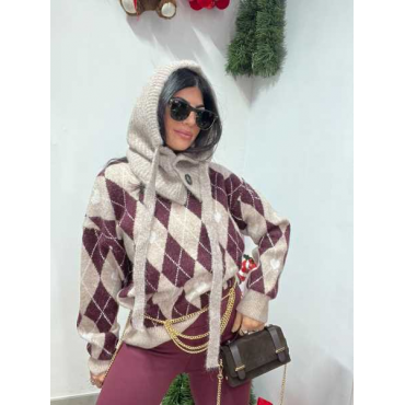 Maglia Rombo Lana Soft