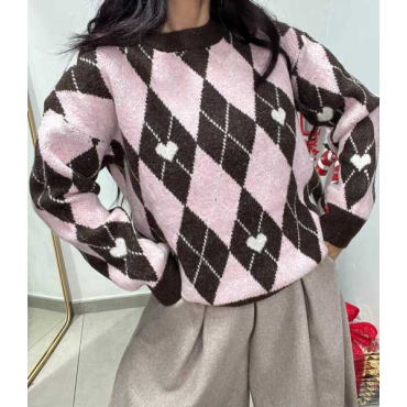 Maglia Rombo Lana Soft