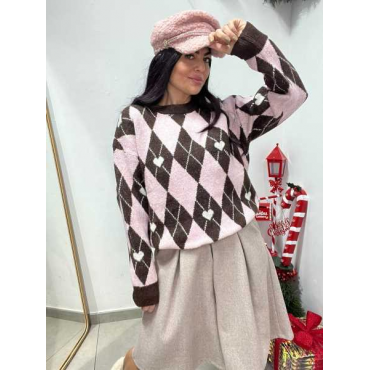 Maglia Rombo Lana Soft