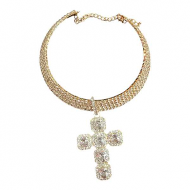 Girocollo Con Croce Oro