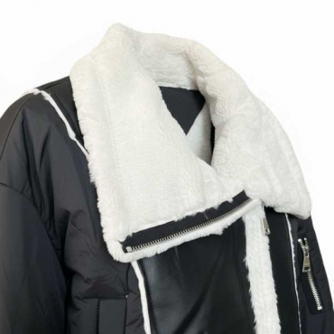 Bomber Multi Materiale Alla Moda