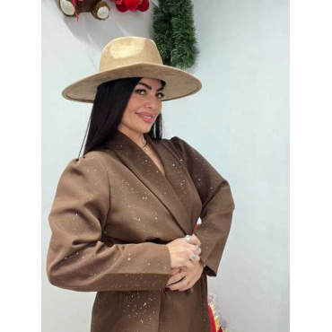 Tutina Blazer Glitter Con Cintura