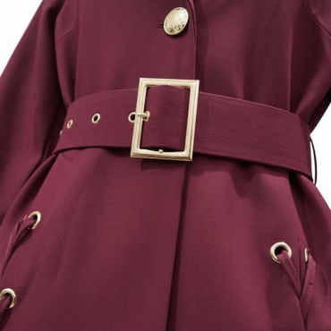 Abito Blazer Elegante Con Stringhe E Cintura