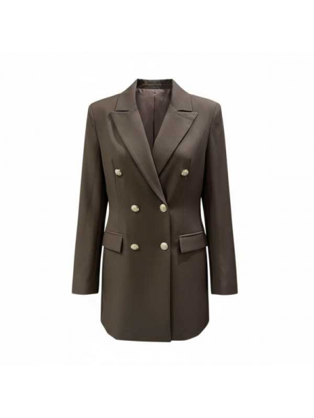 Abito Blazer Doppiopetto Strutturato Con Bottoni Gioiello 