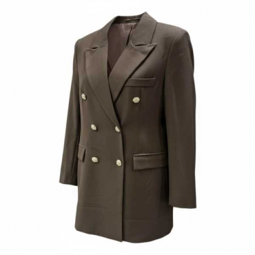 Abito Blazer Doppiopetto Strutturato Con Bottoni Gioiello 