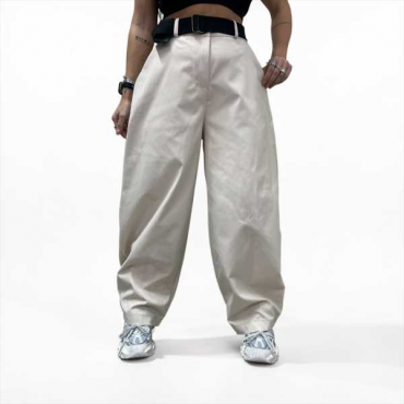 Pantalone Ballon Con Cintura