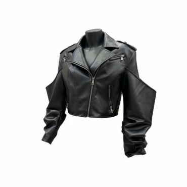 Chiodo Di Pelle Cut-Out