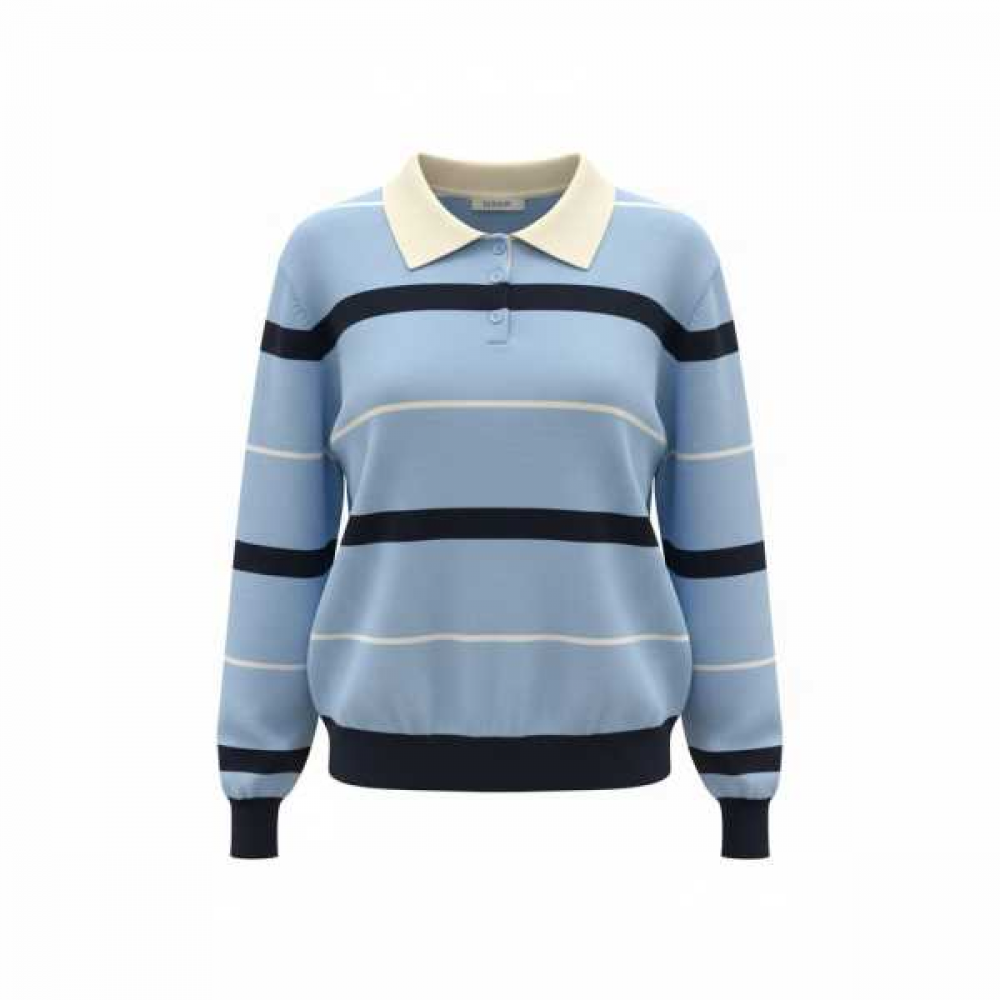 Polo Riga Maniche Lunghe 