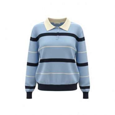 Polo Riga Maniche Lunghe 