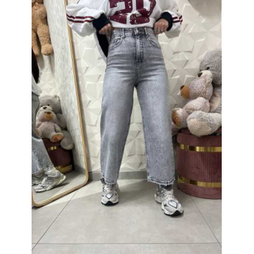 Jeans Wide-Leg Cropped