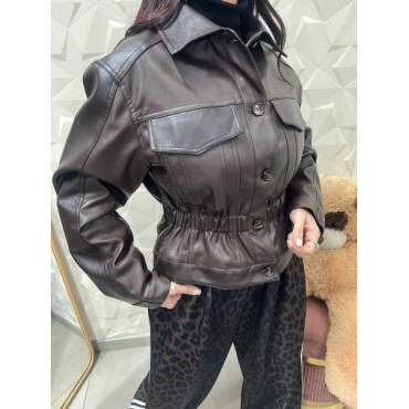 Giacca Chiodo Cioccolata