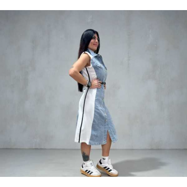 Abito Midi Denim