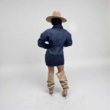 Maxi Chemisier Denim 