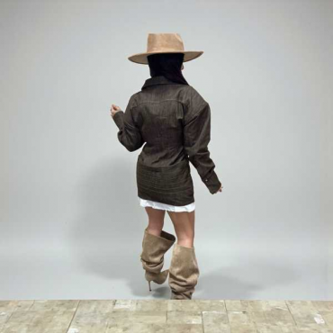 Maxi Chemisier Denim 