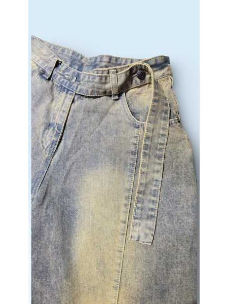 Jeans Denim Sabbiato  Al Polpaccio