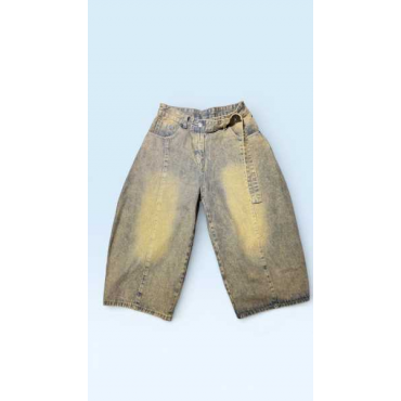 Jeans Denim Sabbiato  Al Polpaccio