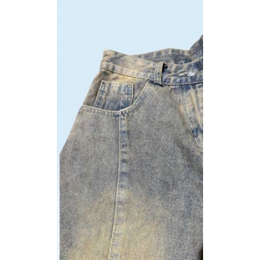 Jeans Denim Sabbiato  Al Polpaccio