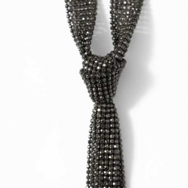 Collana Gravatta Brillantinata