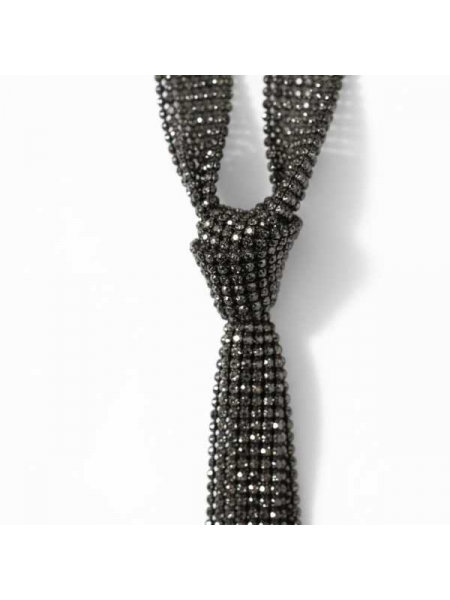 Collana Gravatta Brillantinata