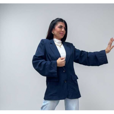 Blazer Oversize Gessato