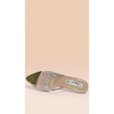 Sandalo Fascia Trasparente  Tacco 7 Cm