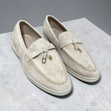 Mocassino Con Dettaglio Oro