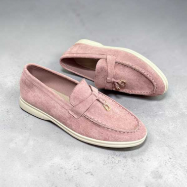 Mocassino Con Dettaglio Oro