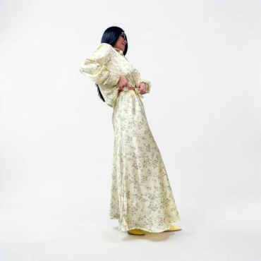 Gonna In Raso Flower