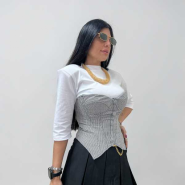 Corpetto Pied De Poule 