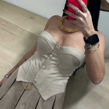 Corpetto Pied De Poule 