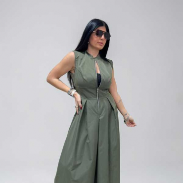 Dress Bonbon Con Cerniera 