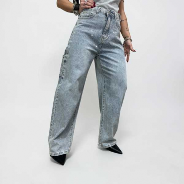 Jeans Ballon Brillantinato 