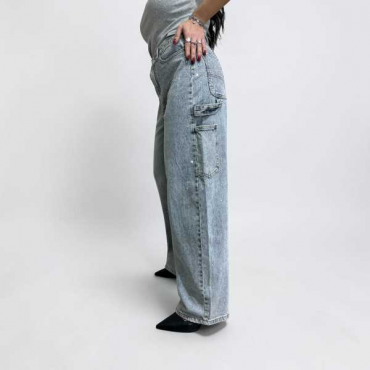 Jeans Ballon Brillantinato 