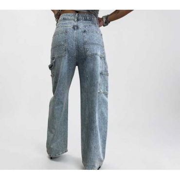 Jeans Ballon Brillantinato 