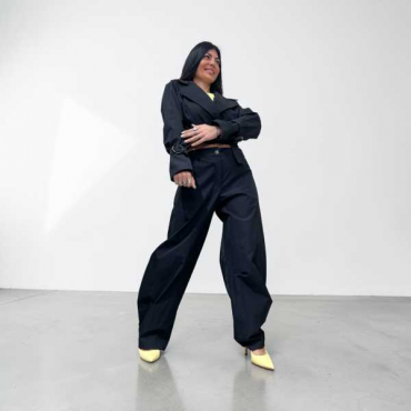 Completo Trench Corto Con Pantalone