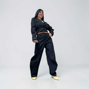 Completo Trench Corto Con Pantalone