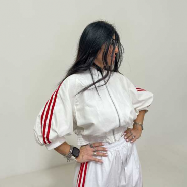 Bomber Con Bande A Contrasto