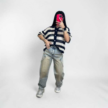 Jeans Ballon Sabbiato 