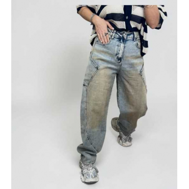 Jeans Ballon Sabbiato 
