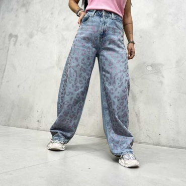 Jeans Ballon Animalier