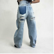 Jeans Modello Leggermente Baggy Con Tasca Posteriore Brillantina