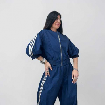 Bomber Con Bande A Contrasto