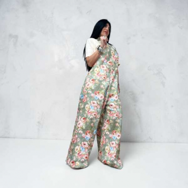 Salopette Con Stampa Floreale