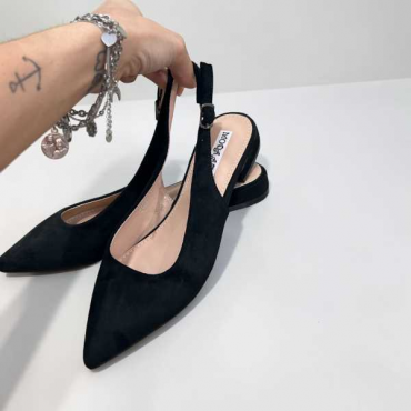 Ballerina In Pelle Scamosciata 