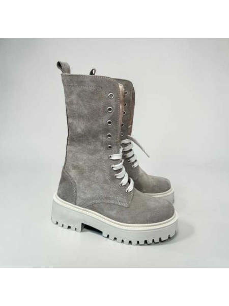 Anfibio Camoscio  Con Stringhe Made In  Italy 