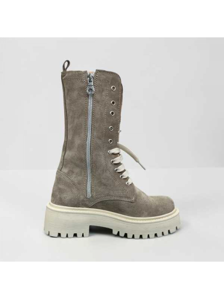 Anfibio Camoscio  Con Stringhe Made In  Italy 