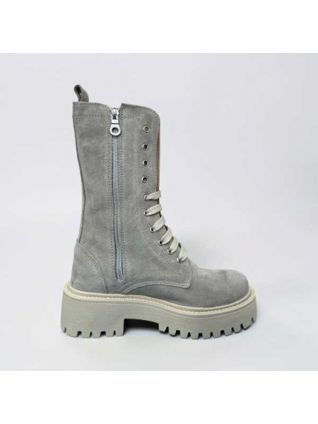 Anfibio Camoscio  Con Stringhe Made In  Italy 