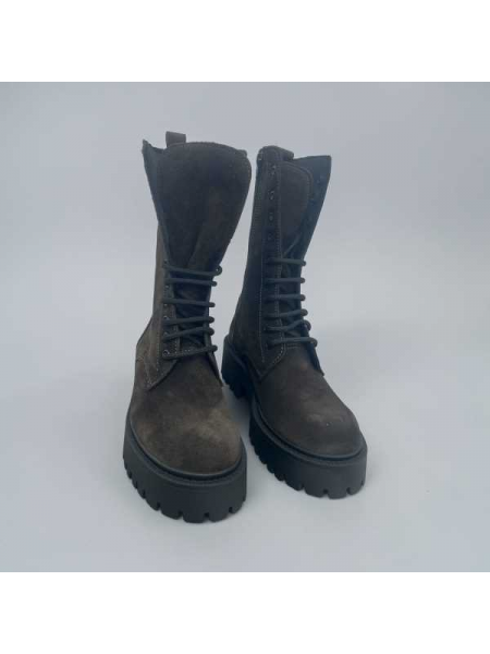 Anfibio Camoscio  Con Stringhe Made In  Italy 