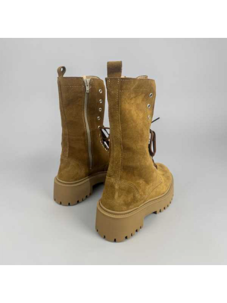 Anfibio Camoscio  Con Stringhe Made In  Italy 