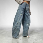 Jeans Con Doppio Bottone